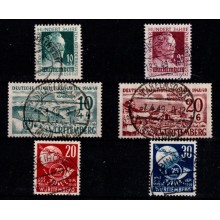 Tyskland - Fransk Zone - Württemberg - Lot med forskellig  - Lot med forskellige bedre mærker - Stemplet